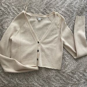 american eagle ribbed sweater cardigan